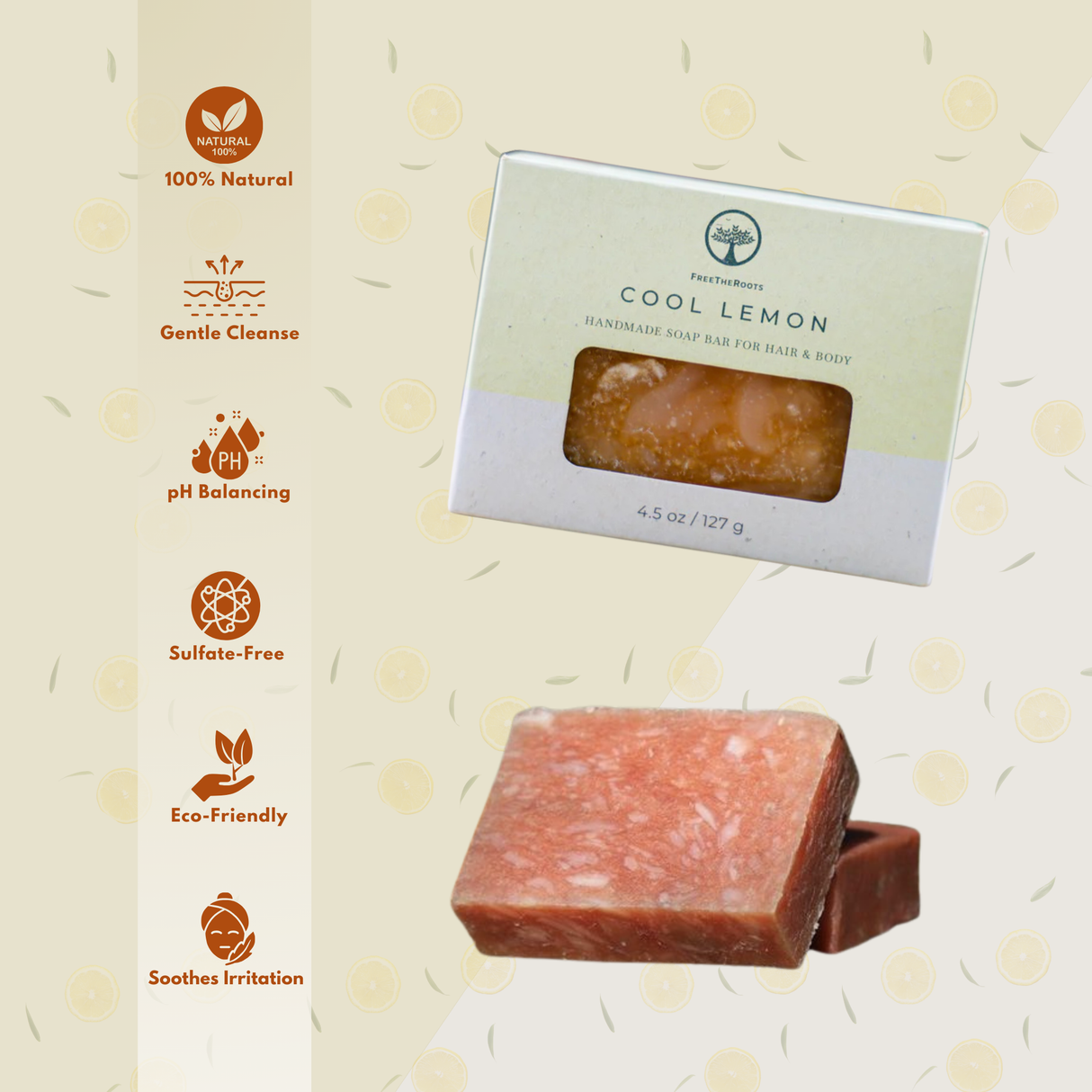 Cool Lemon Shampoo-Replacement Bar