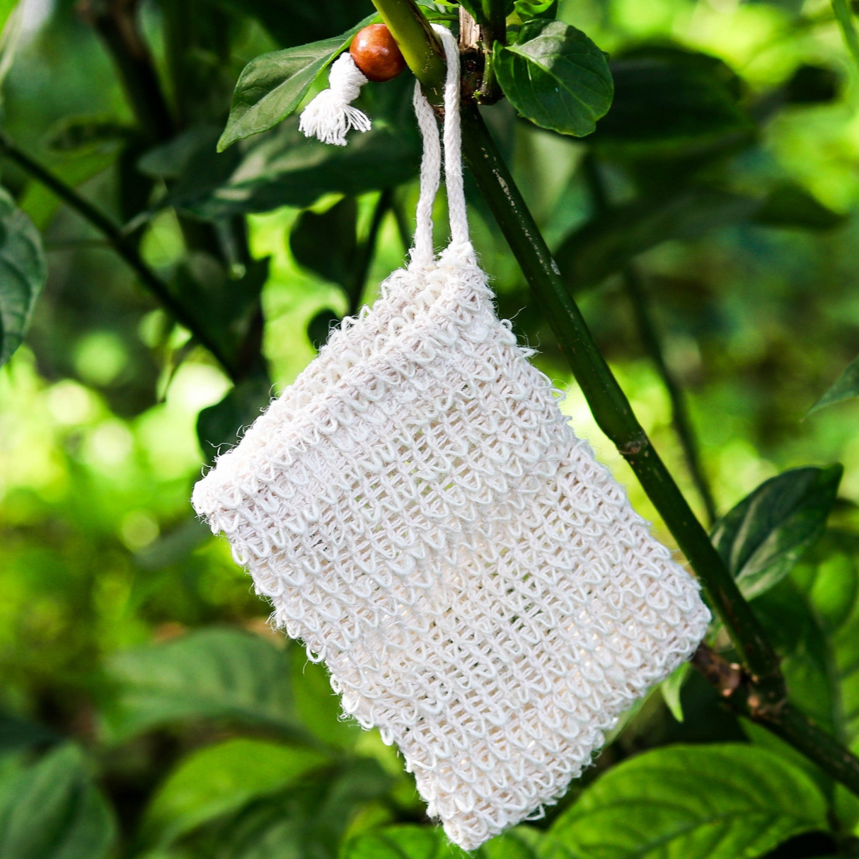 Natural Ramie Exfoliating Soap Bag