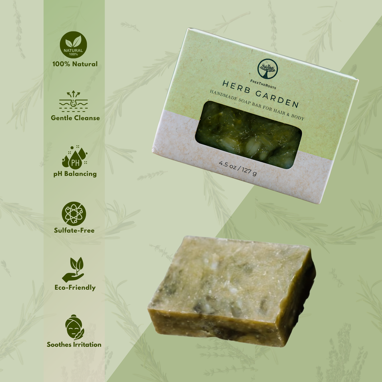 Herb Garden Shampoo-Replacement Bar