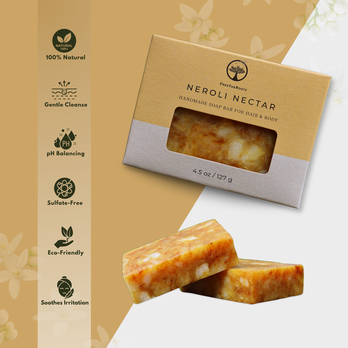 Premium Neroli Nectar Shampoo-Replacement Bar